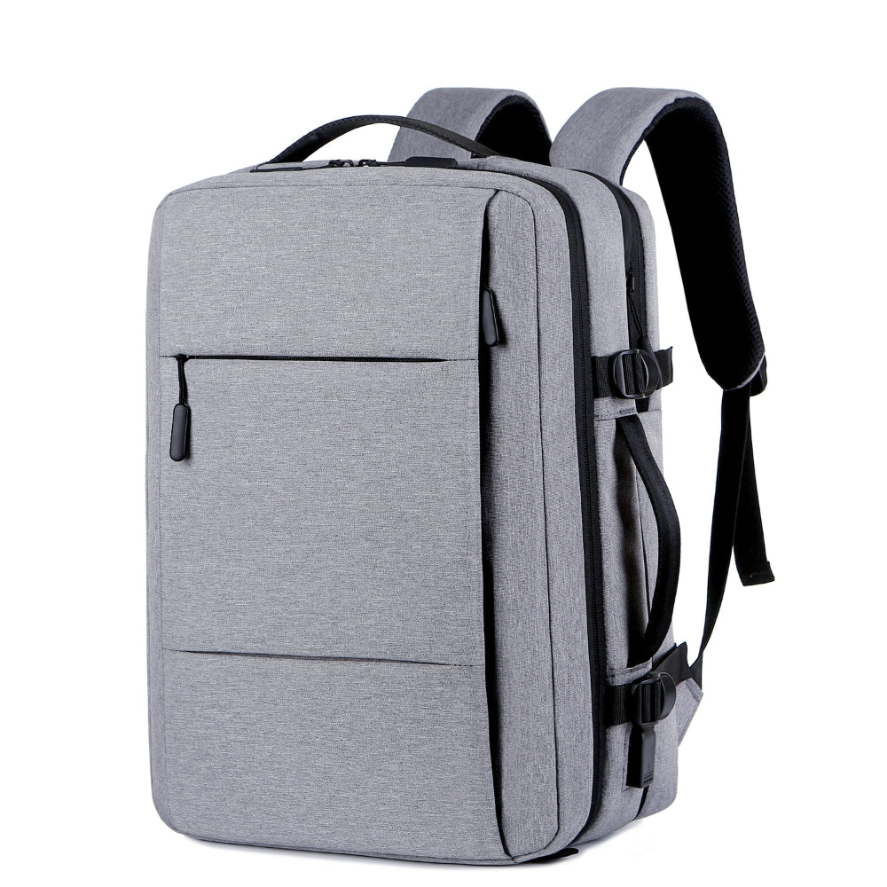 Expandable Travel Backpack with USB Port – Waterproof & Large Capacity