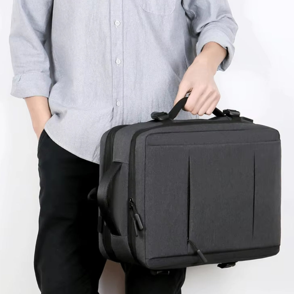 Expandable Travel Backpack with USB Port – Waterproof & Large Capacity