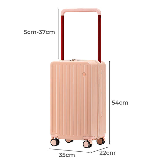 Slimbridge 20" Luggage Wide Handle TSA Lock Pink-1910112245531152386