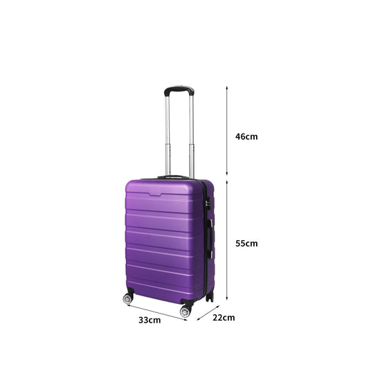 Slimbridge 20" Carry On Luggage Case Purple 20 inch-1910112836118515714