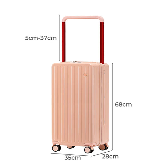 Slimbridge 26" Luggage Wide Handle Hard Case Pink-1910112245883473922