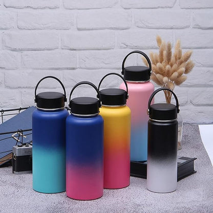 950ml / 1200ml Gradient Stainless Steel Vacuum Insulated Thermos Water Bottle (multi-colour)