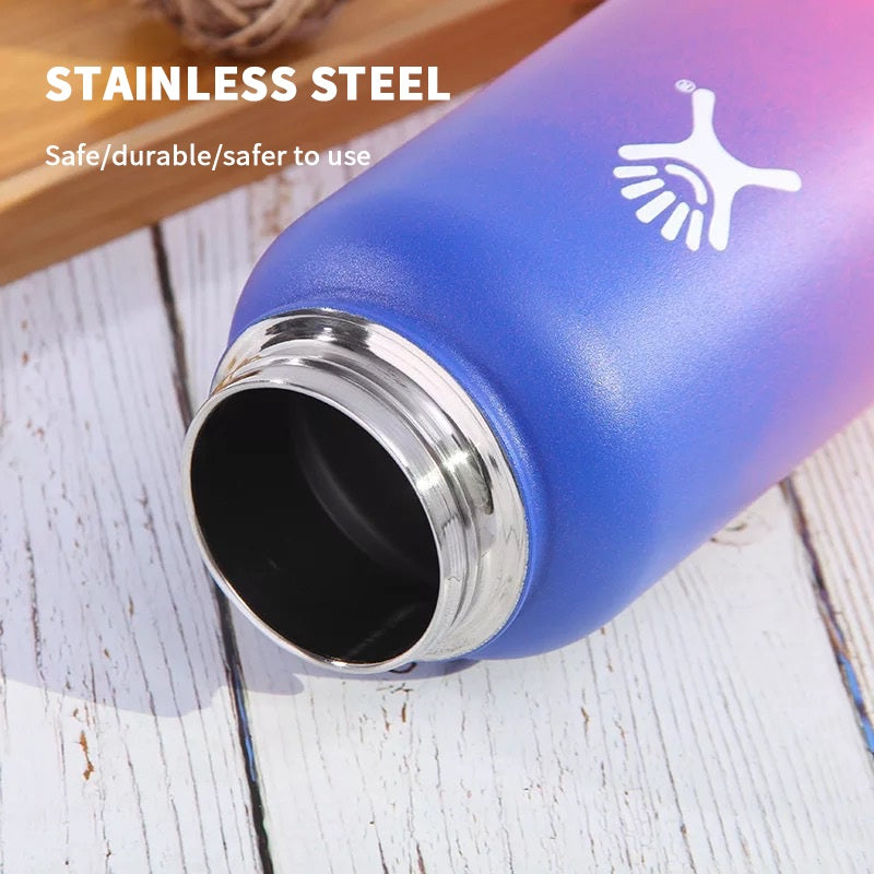 950ml / 1200ml Gradient Stainless Steel Vacuum Insulated Thermos Water Bottle (multi-colour)