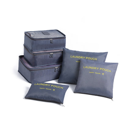 6 Pack Travel Packing Organiser – Waterproof Storage Organiser Set (3 cubes, 3 bags)