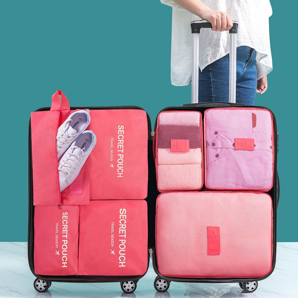 6 Pack Travel Packing Organiser – Waterproof Storage Organiser Set (3 cubes, 3 bags)