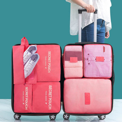 6 Pack Travel Packing Organiser – Waterproof Storage Organiser Set (3 cubes, 3 bags)