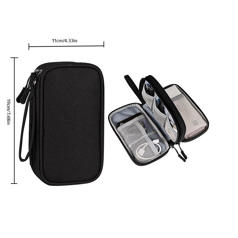 Travel Portable Digital Storage Bag – USB Cable & Gadget Organiser
