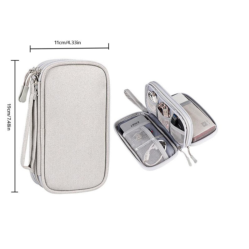 Travel Portable Digital Storage Bag – USB Cable & Gadget Organiser