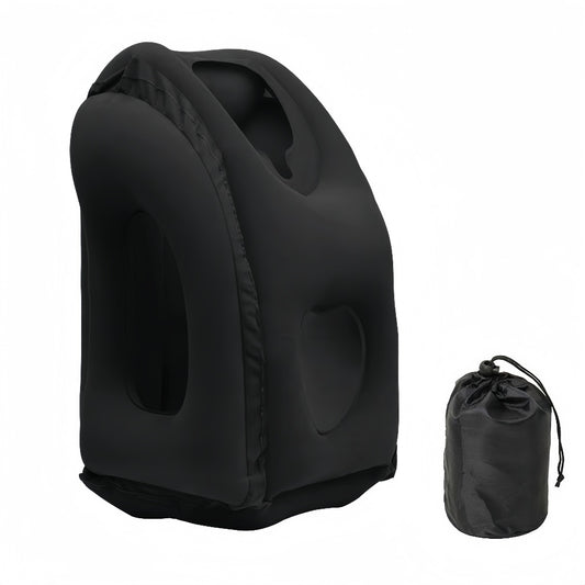 Portable Inflatable Travel Pillow with Chin Support – Ergonomic Comfort for Travel, Office & Home