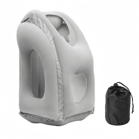 Portable Inflatable Travel Pillow with Chin Support – Ergonomic Comfort for Travel, Office & Home