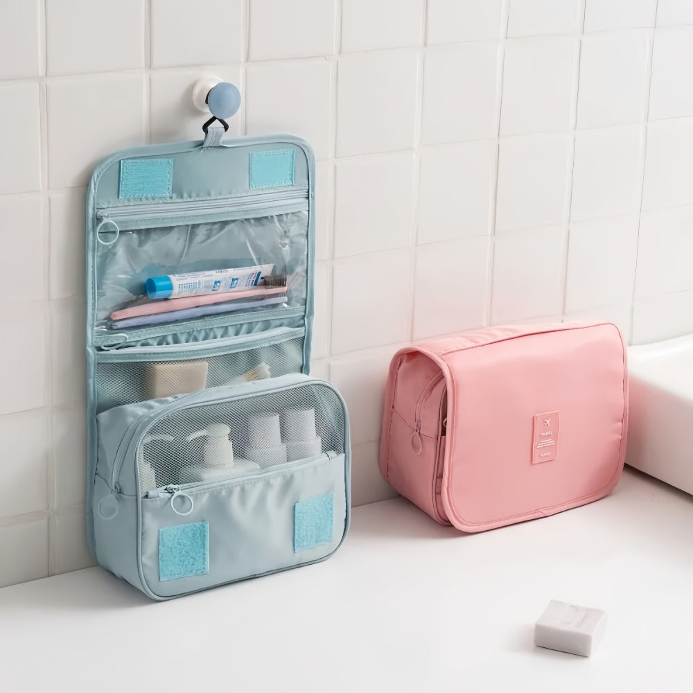Waterproof Hanging Toiletry Bag – Organised Storage for Travel Essentials