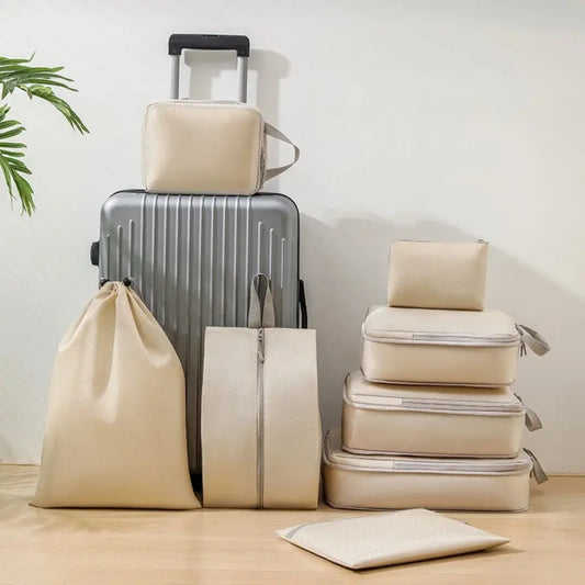 6-Piece Compression Packing Cube Set – Space-Saving Travel Storage Bags