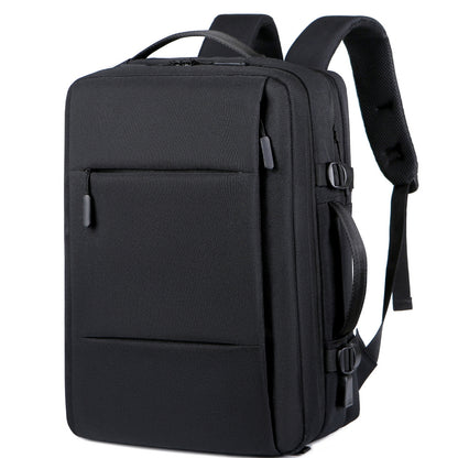 Expandable Travel Backpack with USB Port – Waterproof & Large Capacity