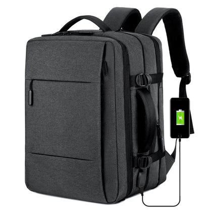 Expandable Travel Backpack with USB Port – Waterproof & Large Capacity