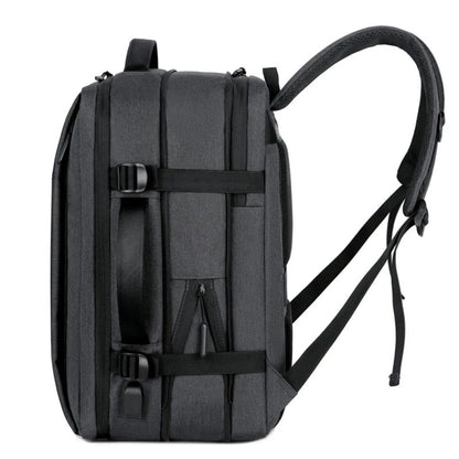 Expandable Travel Backpack with USB Port – Waterproof & Large Capacity