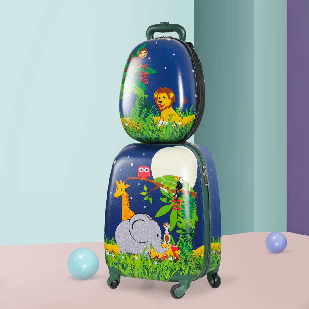 BoPeep 16''13'' 2PCS Kids Luggage Set Jungle-1910113157276372998