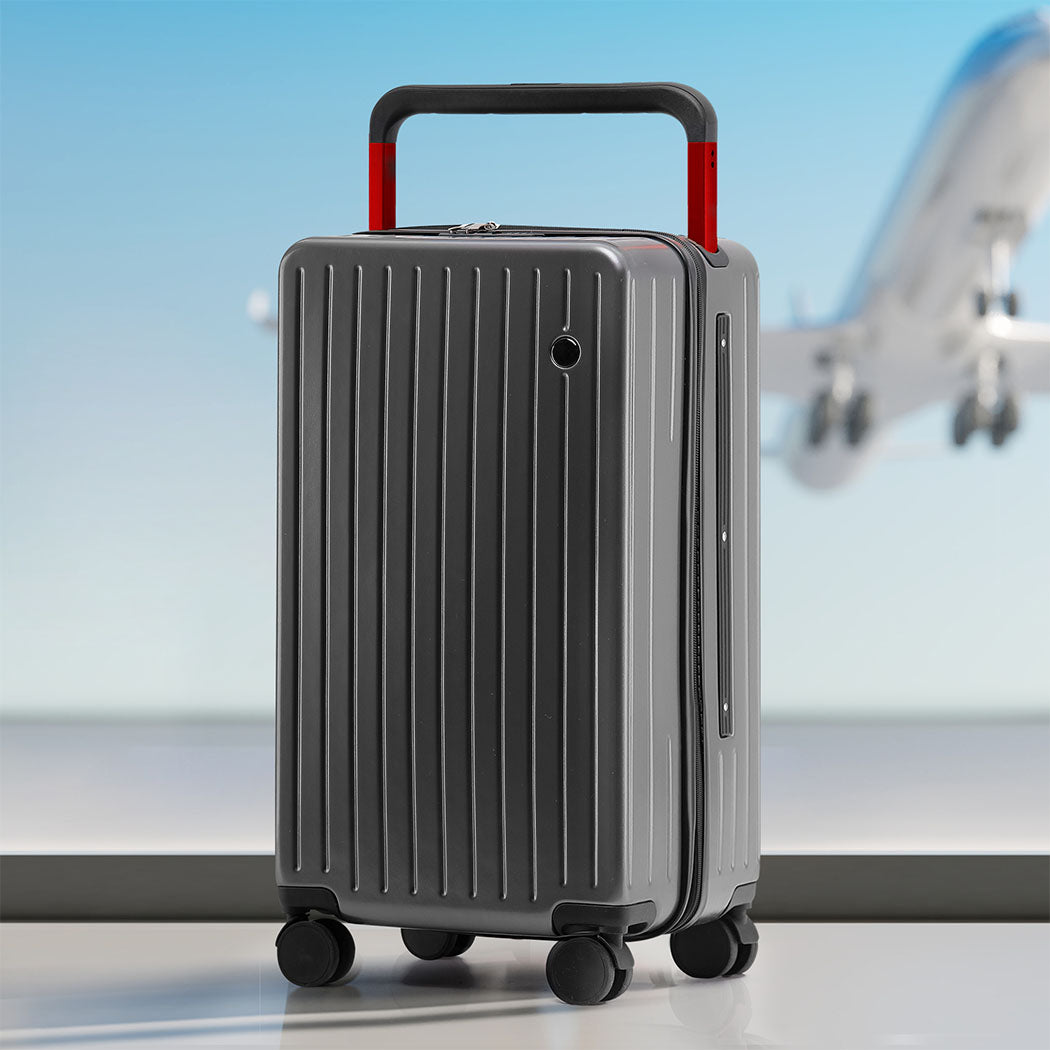 Slimbridge 26" Luggage Wide Handle Hard Case Grey-1910112245694730246