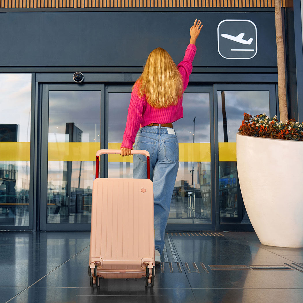 Slimbridge 26" Luggage Wide Handle Hard Case Pink-1910112245883473927