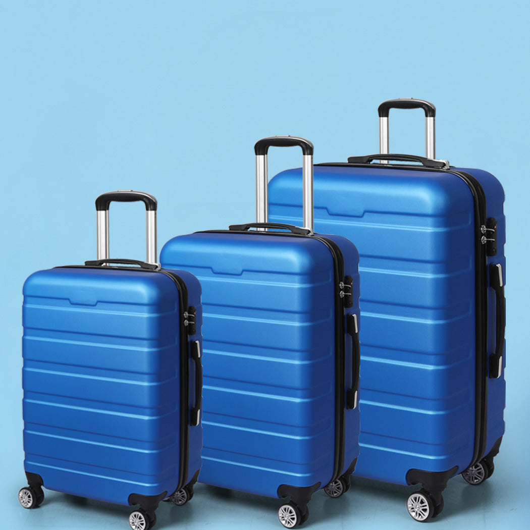 Slimbridge 3PC Luggage sets Suitcase Blue-1919892860862337031