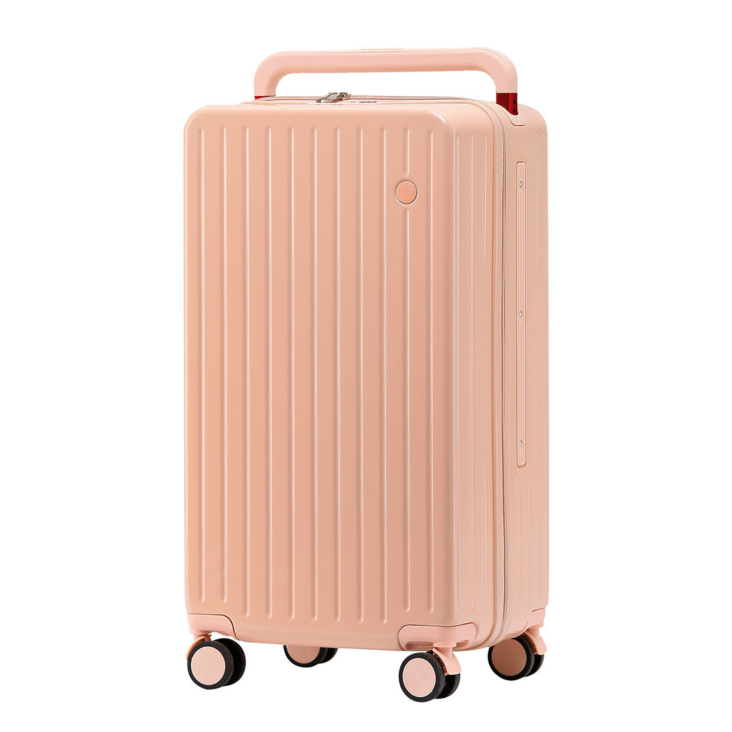 Slimbridge 26" Luggage Wide Handle Hard Case Pink-1910112245883473920