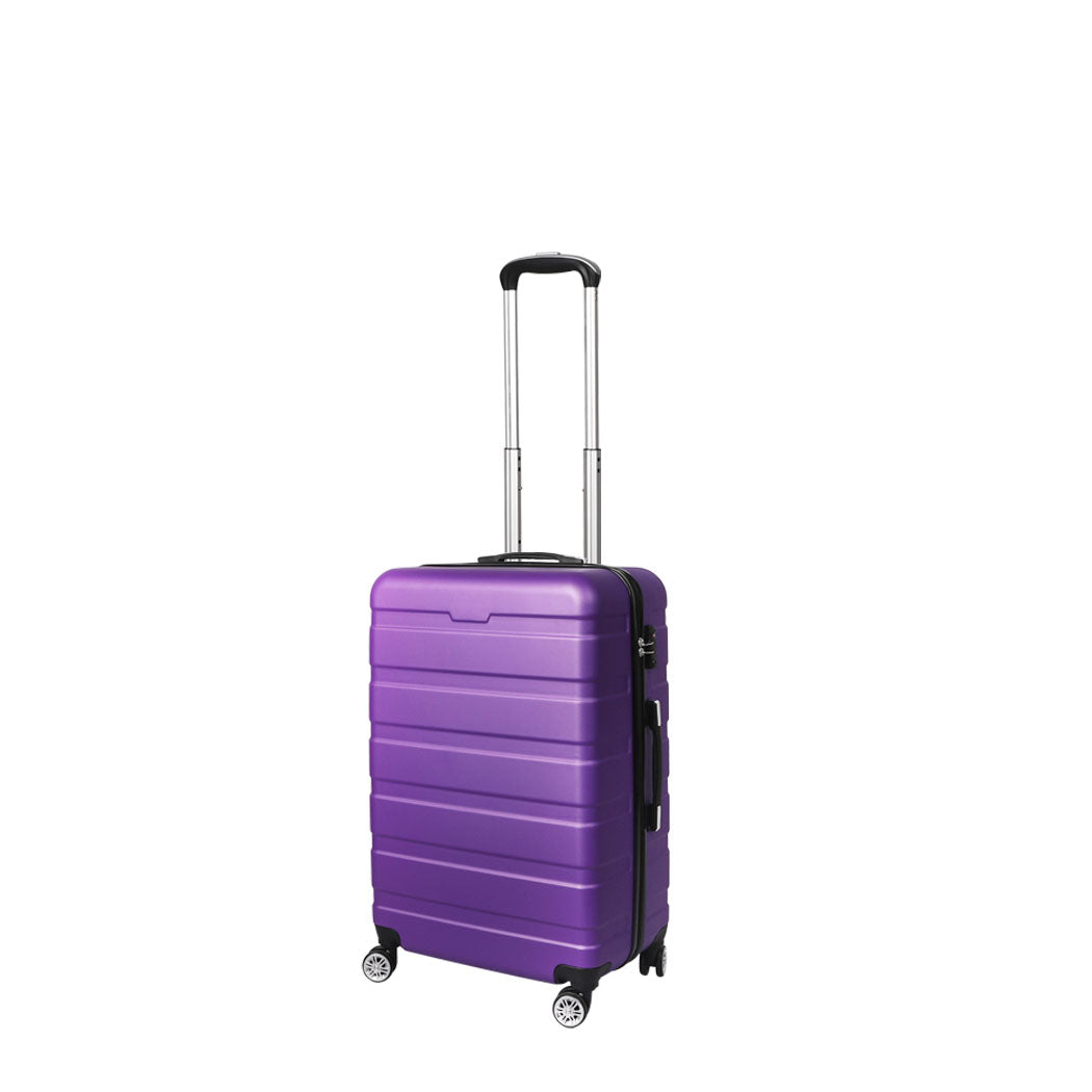 Slimbridge 20" Carry On Luggage Case Purple 20 inch-1910112836118515712