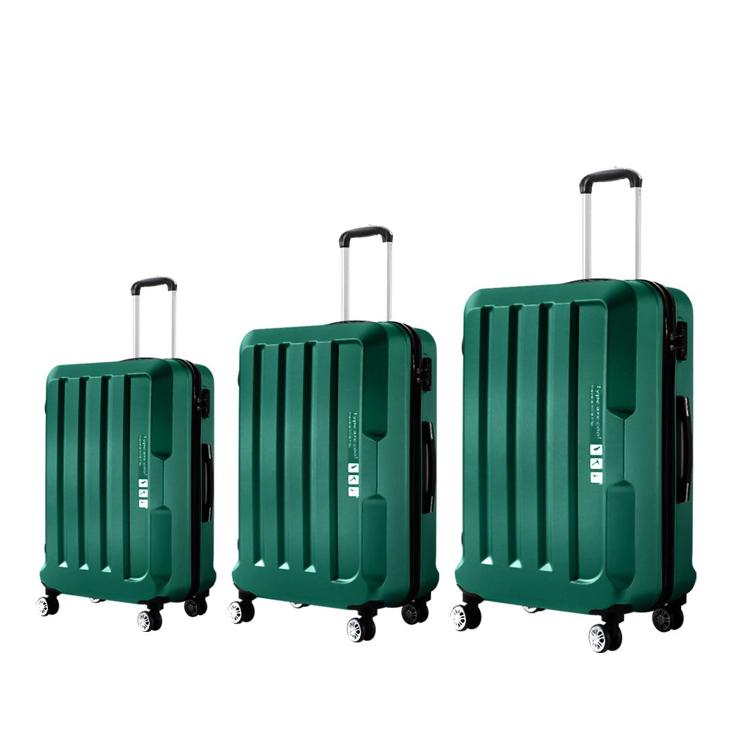Slimbridge 20"24"28" 3PC Luggage Sets Green-1910112828937867264