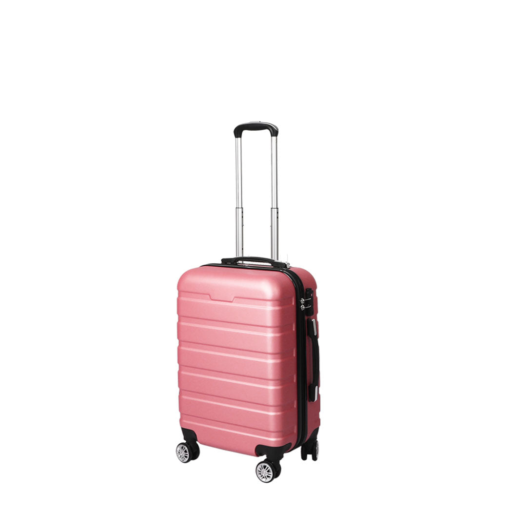 Slimbridge 20" Carry On Luggage Case Rose Gold 20 inch-1910112836286287872