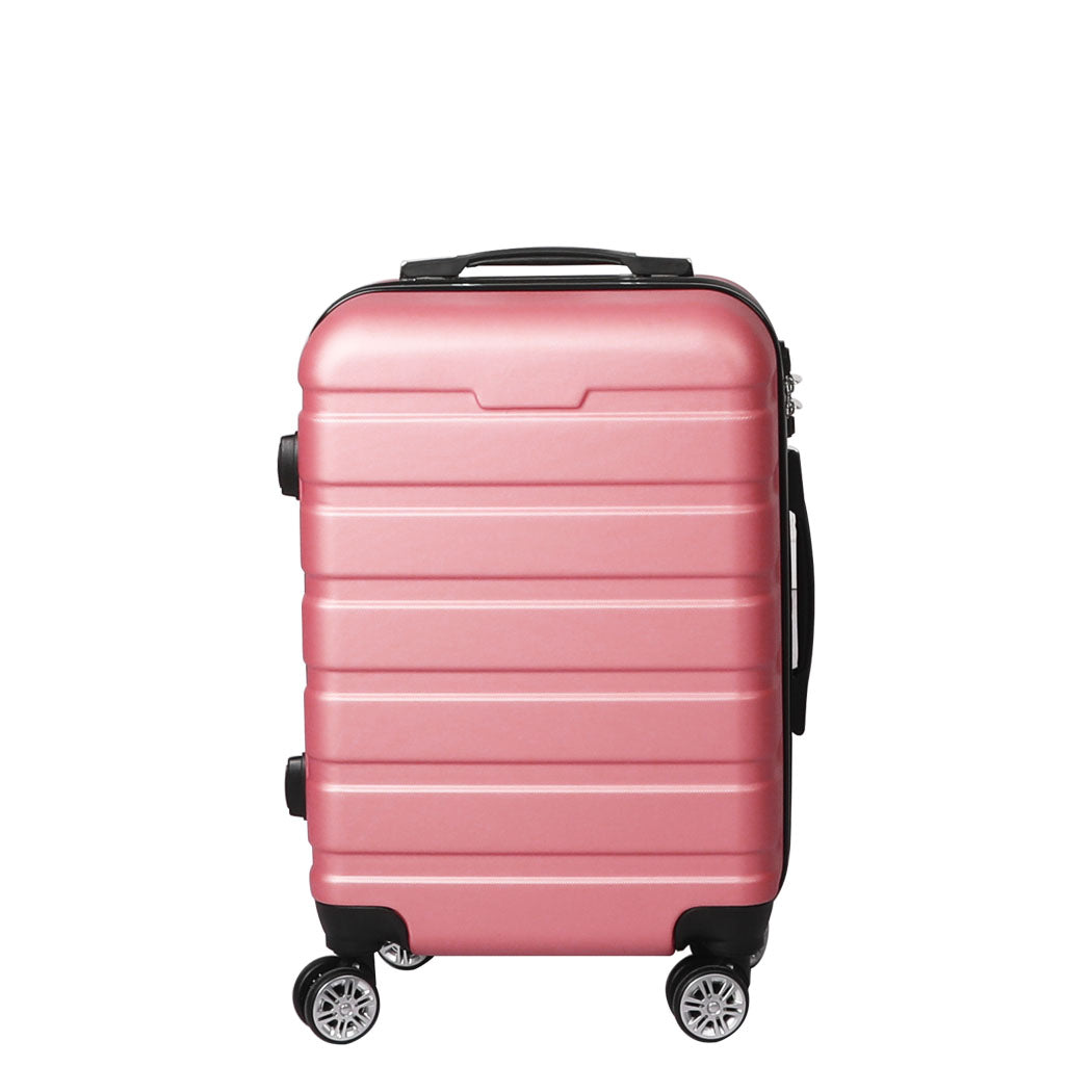 Slimbridge 20" Carry On Luggage Case Rose Gold 20 inch-1910112836286287873