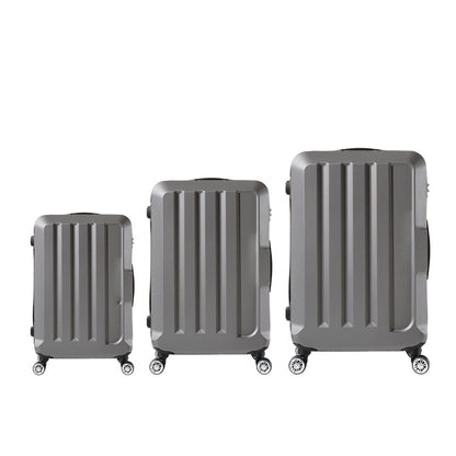 Slimbridge 20"24"28" 3PC Luggage Sets Dark Grey-1910112828786872321