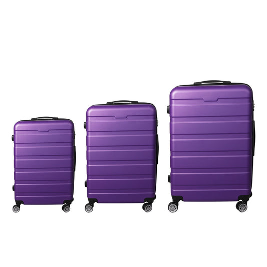 Slimbridge 3PC Luggage sets Suitcase Purple-1919892861579563009