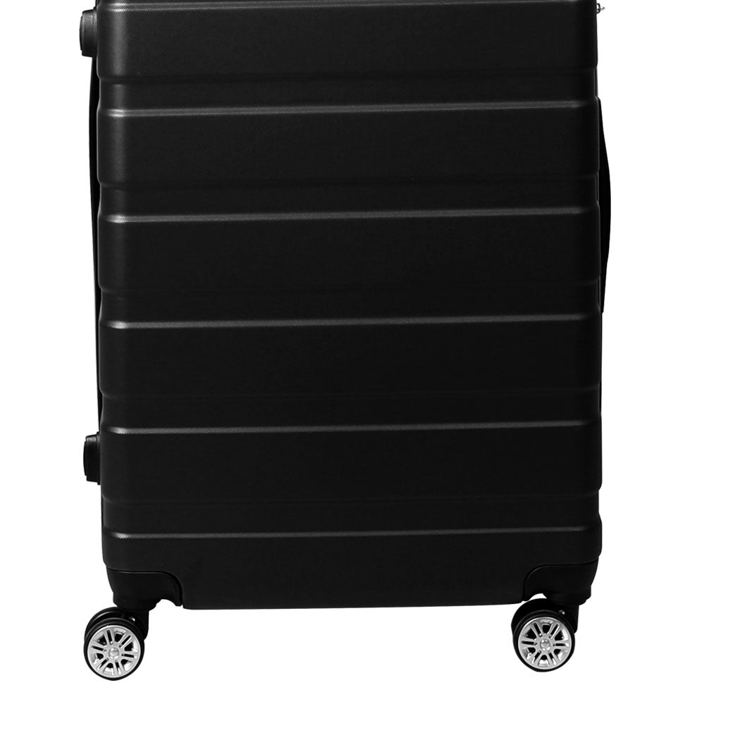 Slimbridge 3PC Luggage sets Suitcase Black-1919892860673593347
