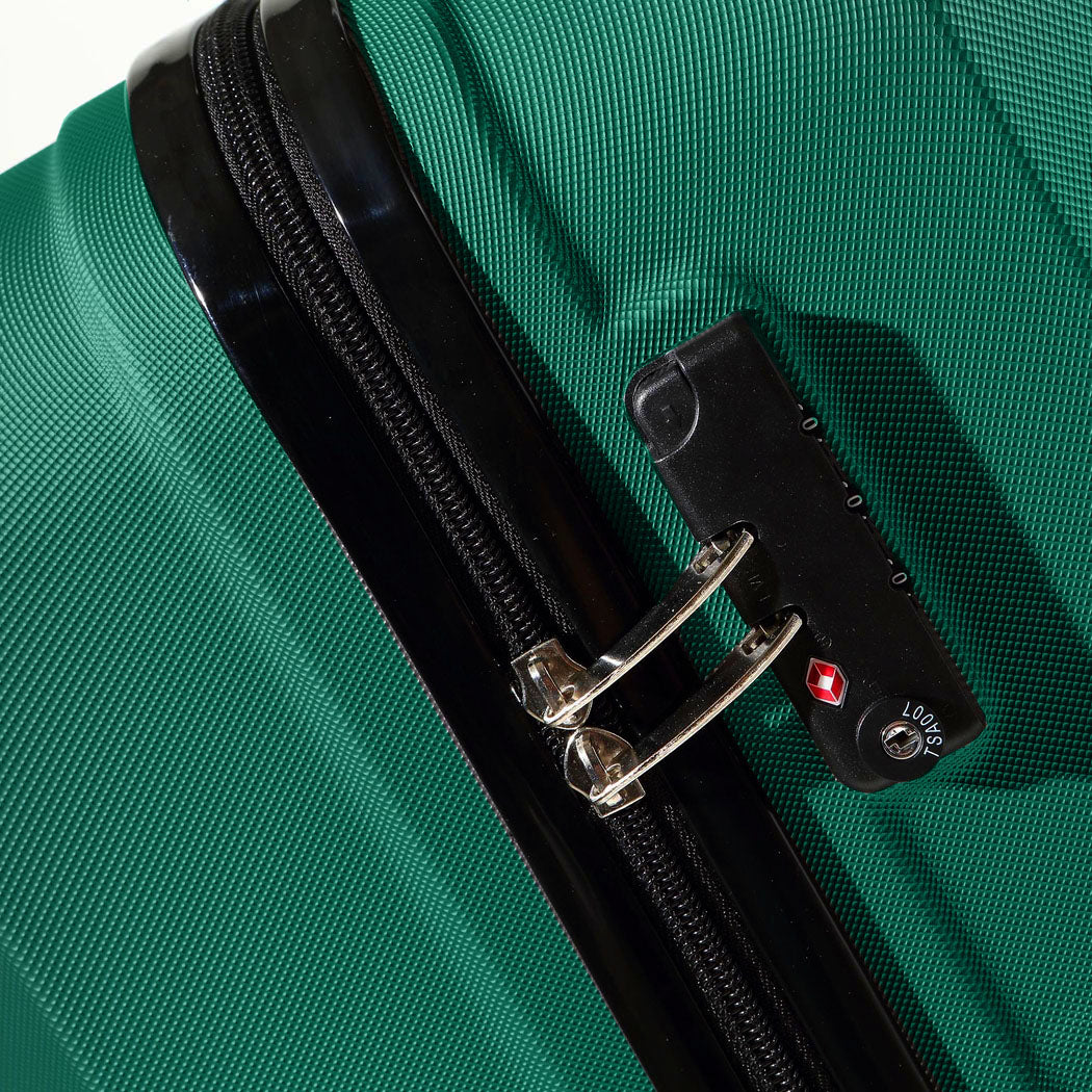 Slimbridge 20"24"28" 3PC Luggage Sets Green-1910112828937867268