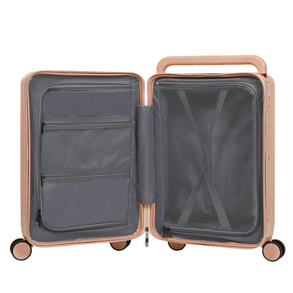 Slimbridge 20" Luggage Wide Handle TSA Lock Pink-1910112245531152389
